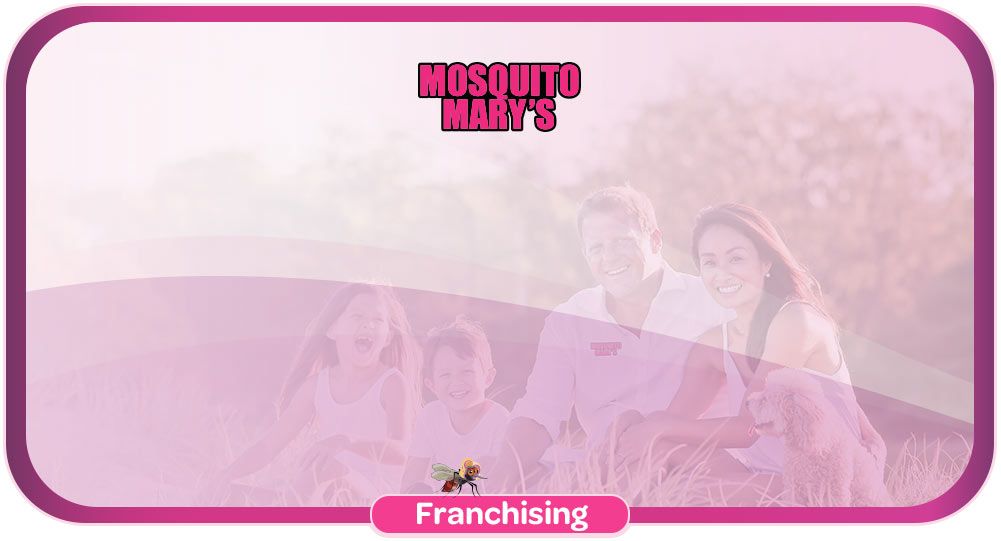 A franchisee and their family smiling